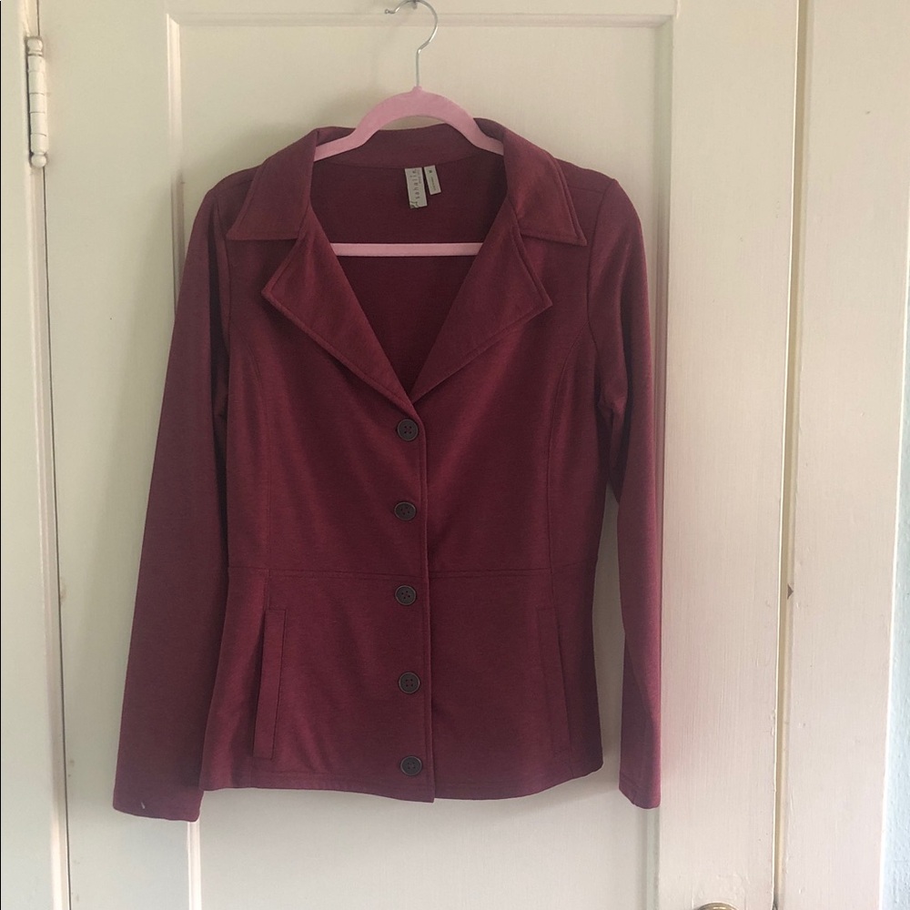 Sahalie cotton-knit blazer
